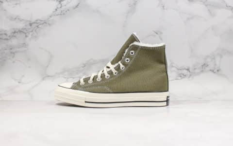 匡威Converse Chuck 70公司级版本橄榄绿秋冬加绒系列原盒原标原档案数据开发