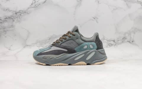 阿迪达斯Adidas Yeezy Boost 700 Teal Blue纯原版本椰子700水泥灰蓝色老爹鞋原厂Boost爆米花缓震大底 货号：FW2499