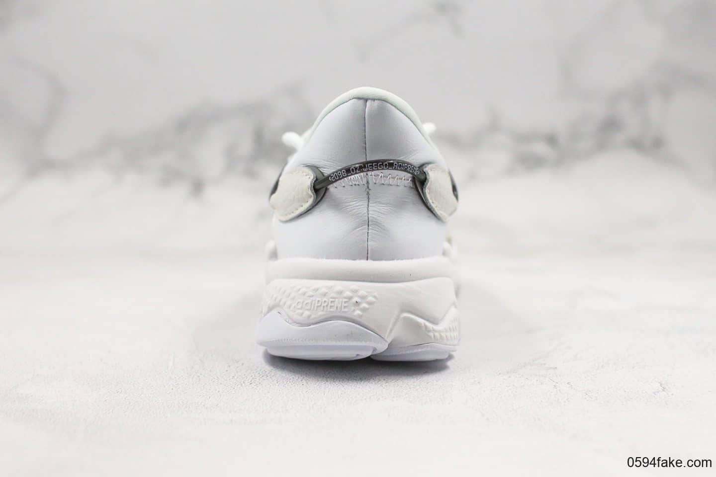 阿迪达斯Adidas Ozweego adiprene公司级版本皮面水管老爹鞋3M反光白原盒原标