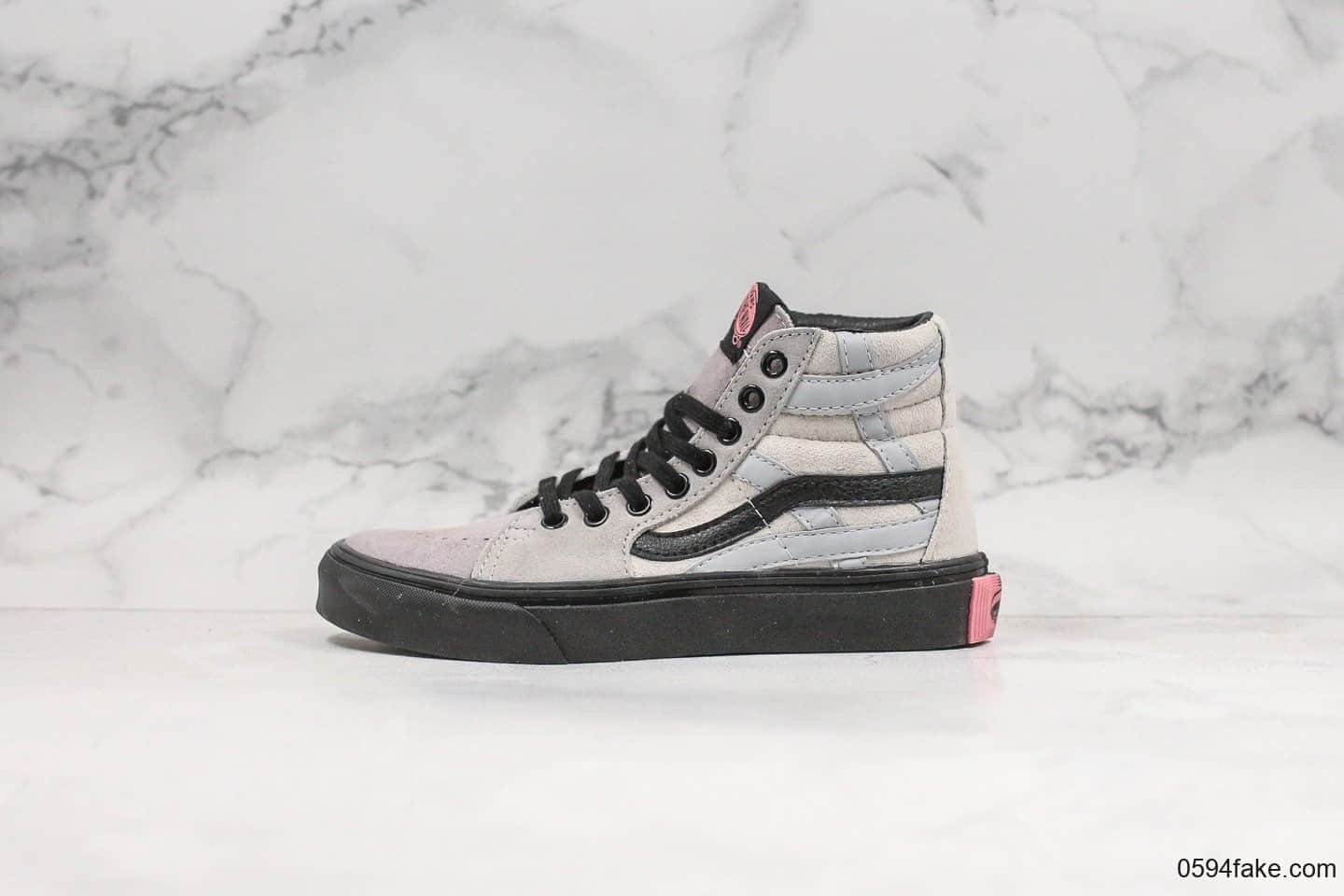 万斯Vans x zhaozhao公司级版本联名款鼠年限定高帮灰粉色原厂硫化大底原装钢印
