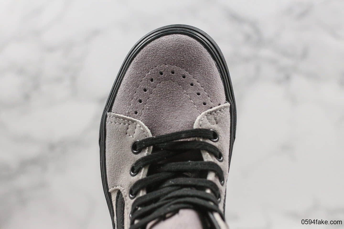 万斯Vans x zhaozhao公司级版本联名款鼠年限定高帮灰粉色原厂硫化大底原装钢印