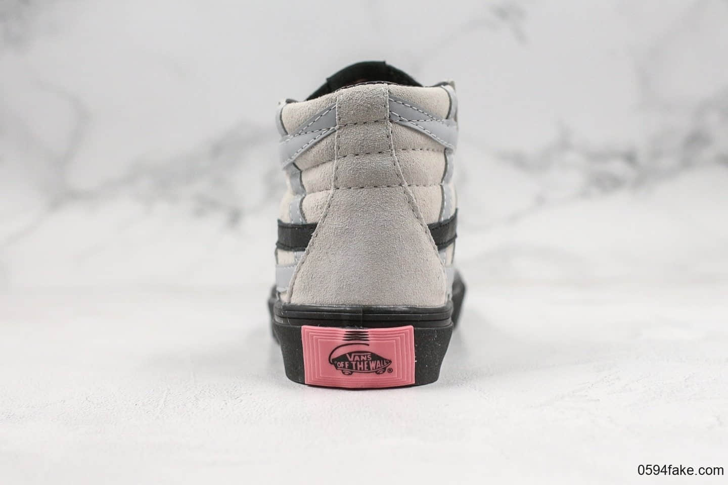 万斯Vans x zhaozhao公司级版本联名款鼠年限定高帮灰粉色原厂硫化大底原装钢印