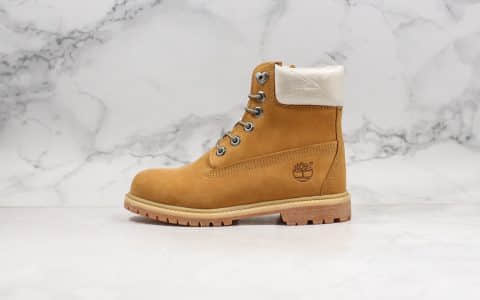 天伯伦Timberland A2A8H Valentine's Day Pink纯原版本女神小麦色爱心刺绣款原厂五金配件中山代工厂进口防水皮料打造马丁靴