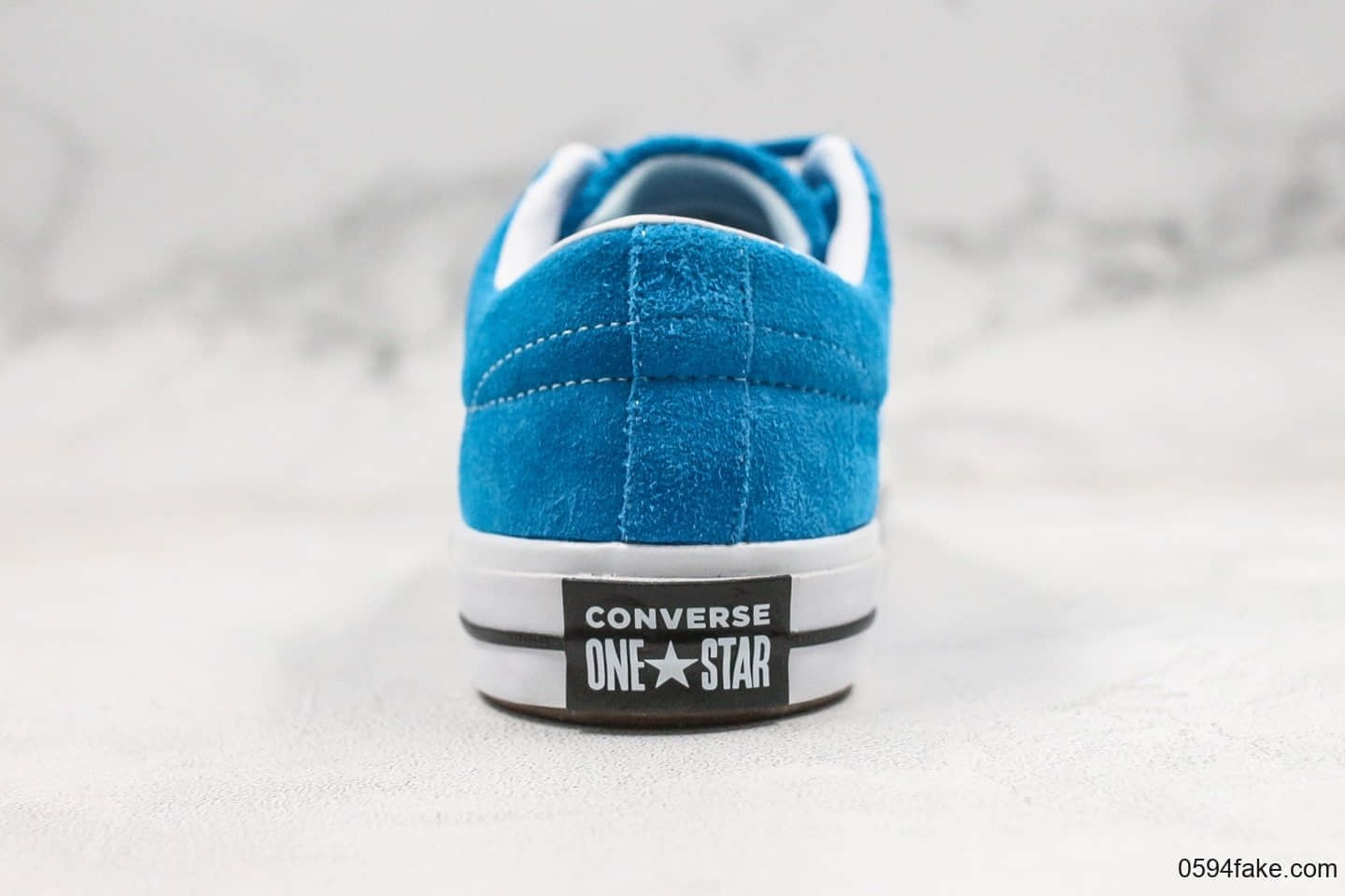 匡威Converse One Star公司级版本木村一星经典蓝色翻毛皮正确PU硅蓝中底原厂硫化大底正确无色差 货号：1616134