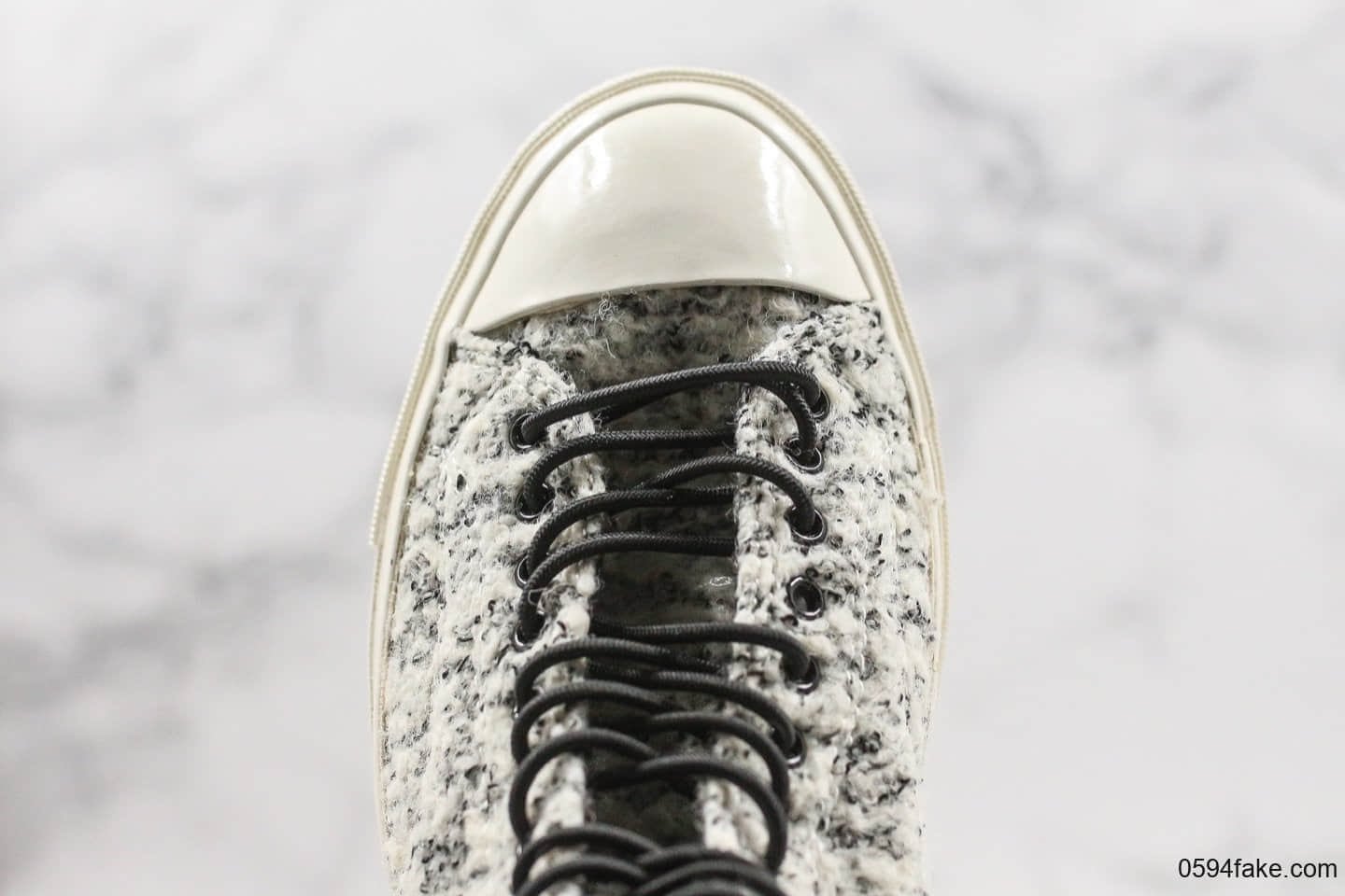 匡威Converse Chuck70 2019秋冬款公司级版本加绒系列黑白雪花正确PU硅蓝中底原厂硫化大底