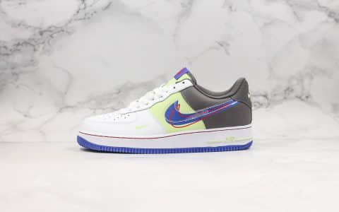 耐克Nike Air Force 1 Low GS 'Dunk It Script Swoosh纯原版本低帮空军一号手稿薰衣草紫内置气垫双勾设计 货号：CT1628-001