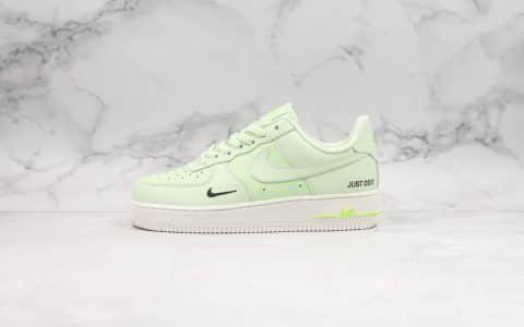 耐克Nike Air Force 1 Low Just Do It纯原版本低帮空军一号牛油果绿内置气垫原档案数据开发 货号：CT2541-700