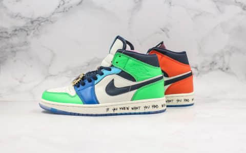 乔丹Air Jordan 1 Mid x Melody Ehsani公司级版本洛杉矶设计师联名款鸳鸯配色原盒配件原楦头纸板打造 货号：CQ7629-100