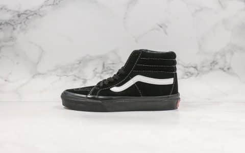 万斯Vans Vault OG Sk8-Hi LX公司级版本全黑牛巴革复古硫化高帮板鞋原盒原标区别市面通货版本