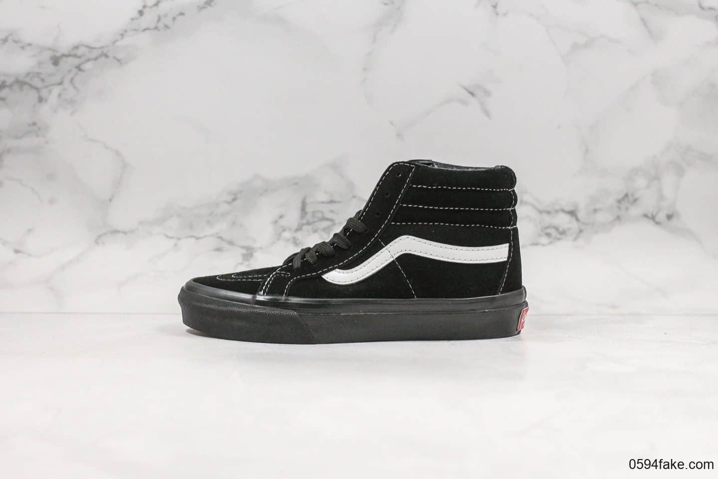 万斯Vans Vault OG Sk8-Hi LX公司级版本全黑牛巴革复古硫化高帮板鞋原盒原标区别市面通货版本