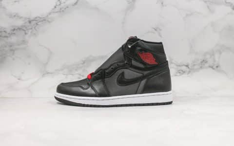 乔丹Air Jordan 1 High OG Black Satin纯原版本黑红丝绸AJ1原档案数据开发打造 货号：555088-060