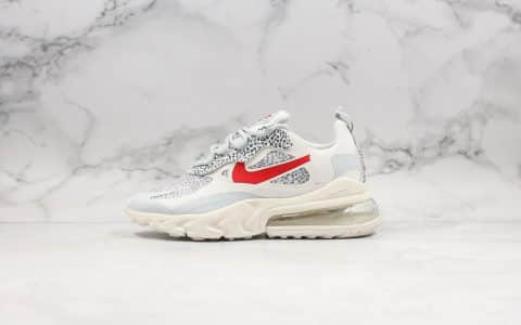 耐克Nike AIR MAX 270 SE纯原版本混合科技后半掌气垫跑鞋斑马豹纹白红色内置可视真小潘气垫 货号：CT2535-001