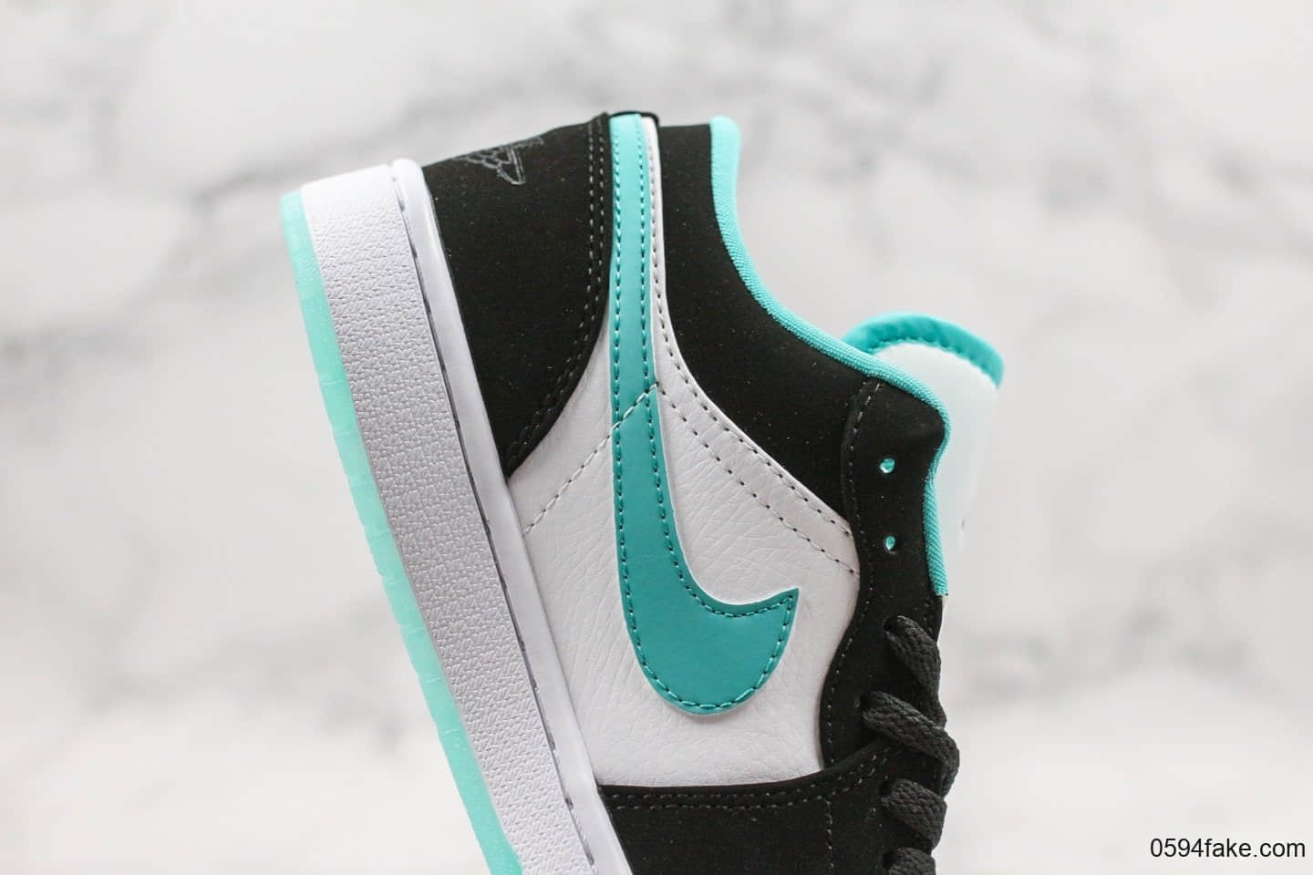 乔丹Air Jordan 1 Low纯原版本低帮AJ1薄荷绿3M反光材质内置气垫原档案数据开发原盒原标 货号：CQ9828-131