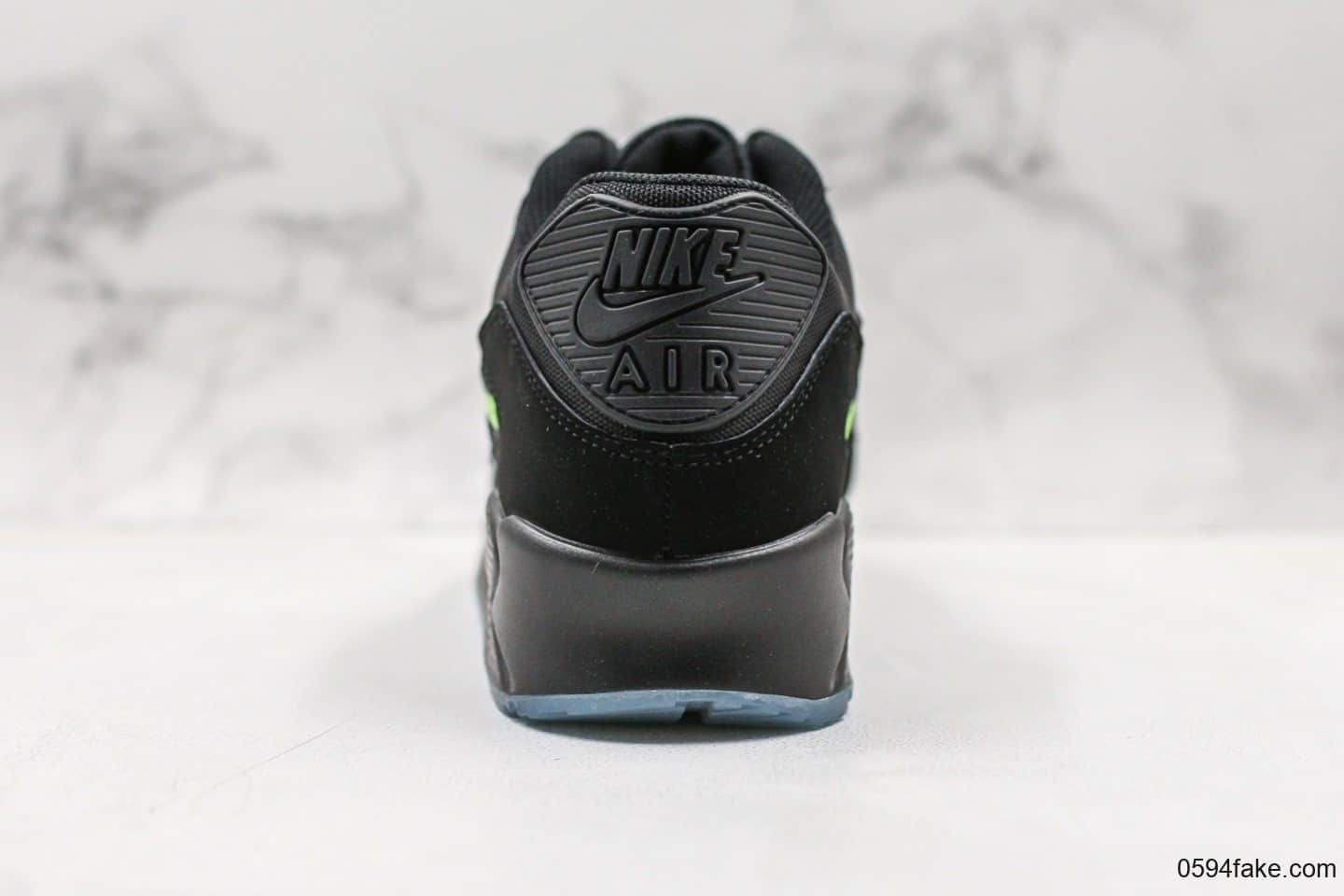 耐克Nike Wmns Air Max 90 SE Day teal tint纯原版本复古Max90气垫鞋黑绿配色内置可视气垫原档案数据开发 货号：AQ6101-001
