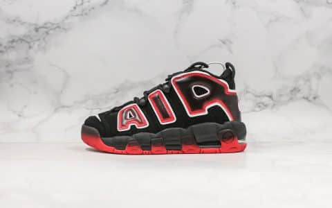 耐克Nike Air More Uptempo 96 OG纯原版本大皮蓬系列黑红内置全掌可视气垫原盒原标 货号：CJ6129-001