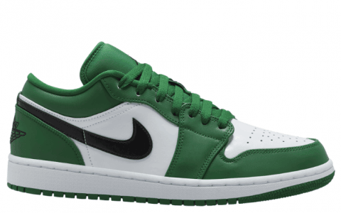 元年“凯尔特人”装扮！全新Air Jordan 1 Low“ Pine Green”即将发售！ 货号：553558-301