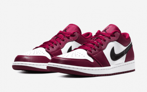 浪漫玫红配色！Air Jordan 1 Low“ Noble Red”即将发售！ 货号：553558-604