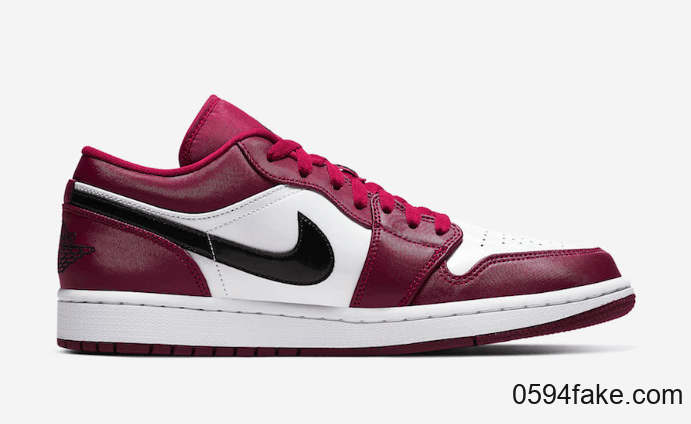 浪漫玫红配色！Air Jordan 1 Low“ Noble Red”即将发售！ 货号：553558-604