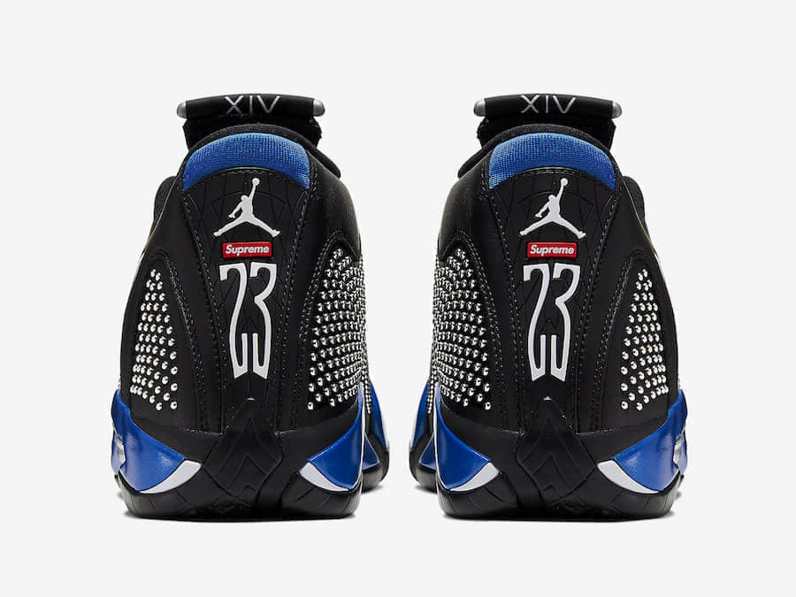 Supreme x Air Jordan 14 货号：BV7630-004、BV7630-106