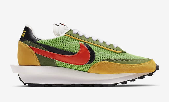 Sacai x Nike LDWaffle 货号：BV0073-400、BV0073-300