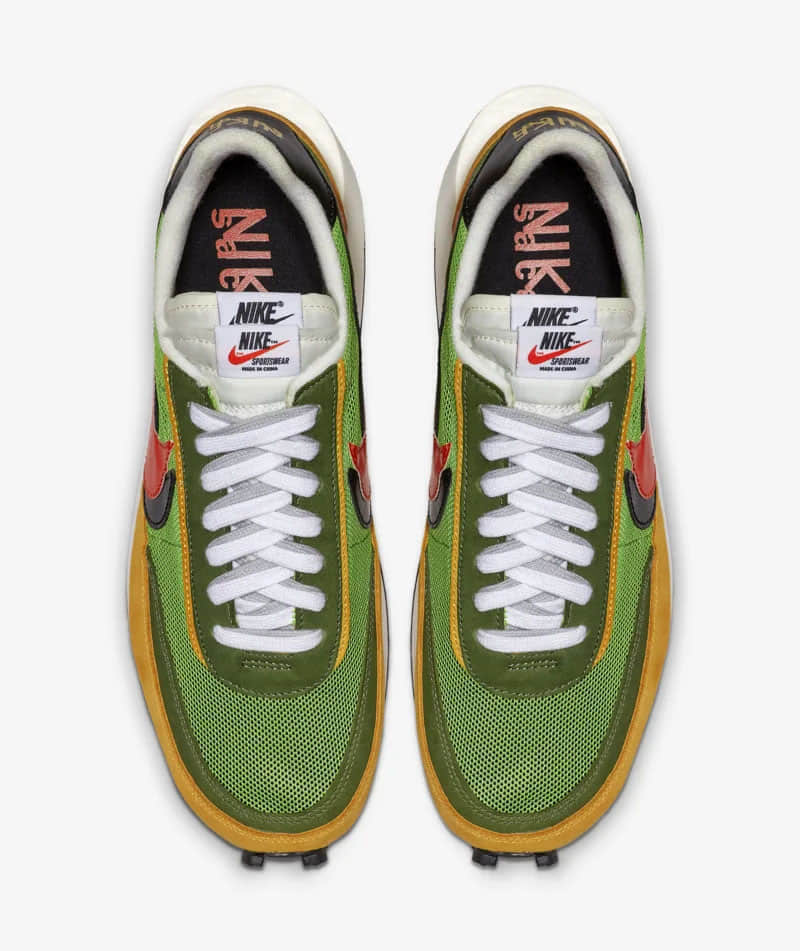 Sacai x Nike LDWaffle 货号：BV0073-400、BV0073-300