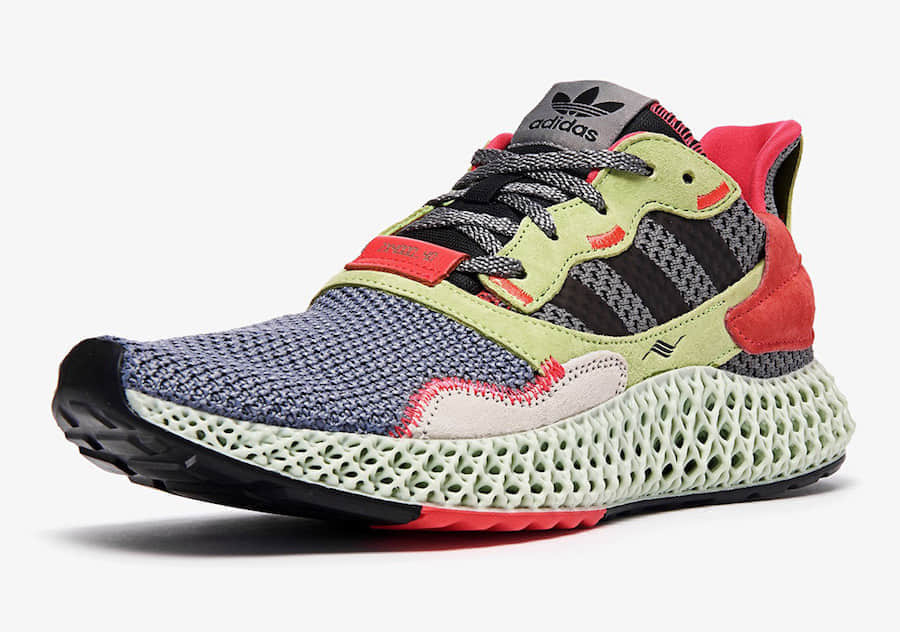 Adidas Originals ZX 4000 4D 货号：BD7927