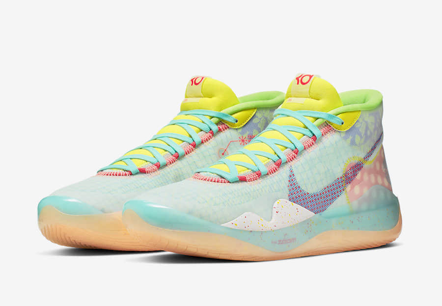 Nike KD 12 “EYBL” 杜兰特KD骚气球鞋，货号：CK1195-300