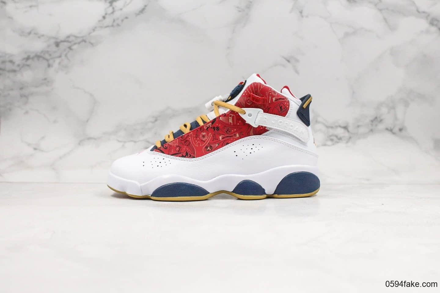 乔丹Air Jordan 6 rings super red 93纯原版本六冠王公牛中国红稀有复古配色原档案数据开发原盒原标 货号：322992-163