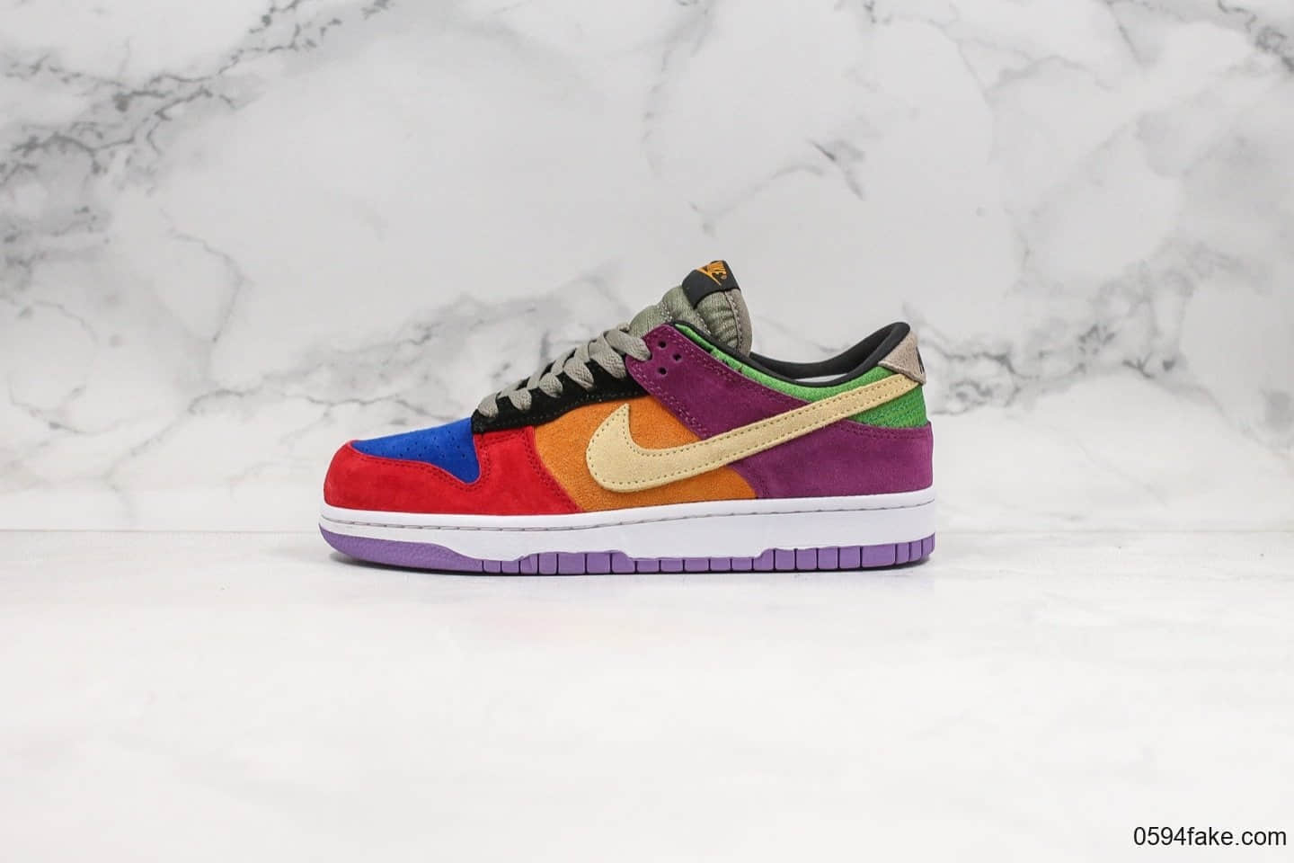 耐克Nike Dunk Low SP Viotech纯原版本彩蛋限定配色DUNK板鞋内置Zoom气垫原档案数据开发原盒原标 货号：CT5050-500