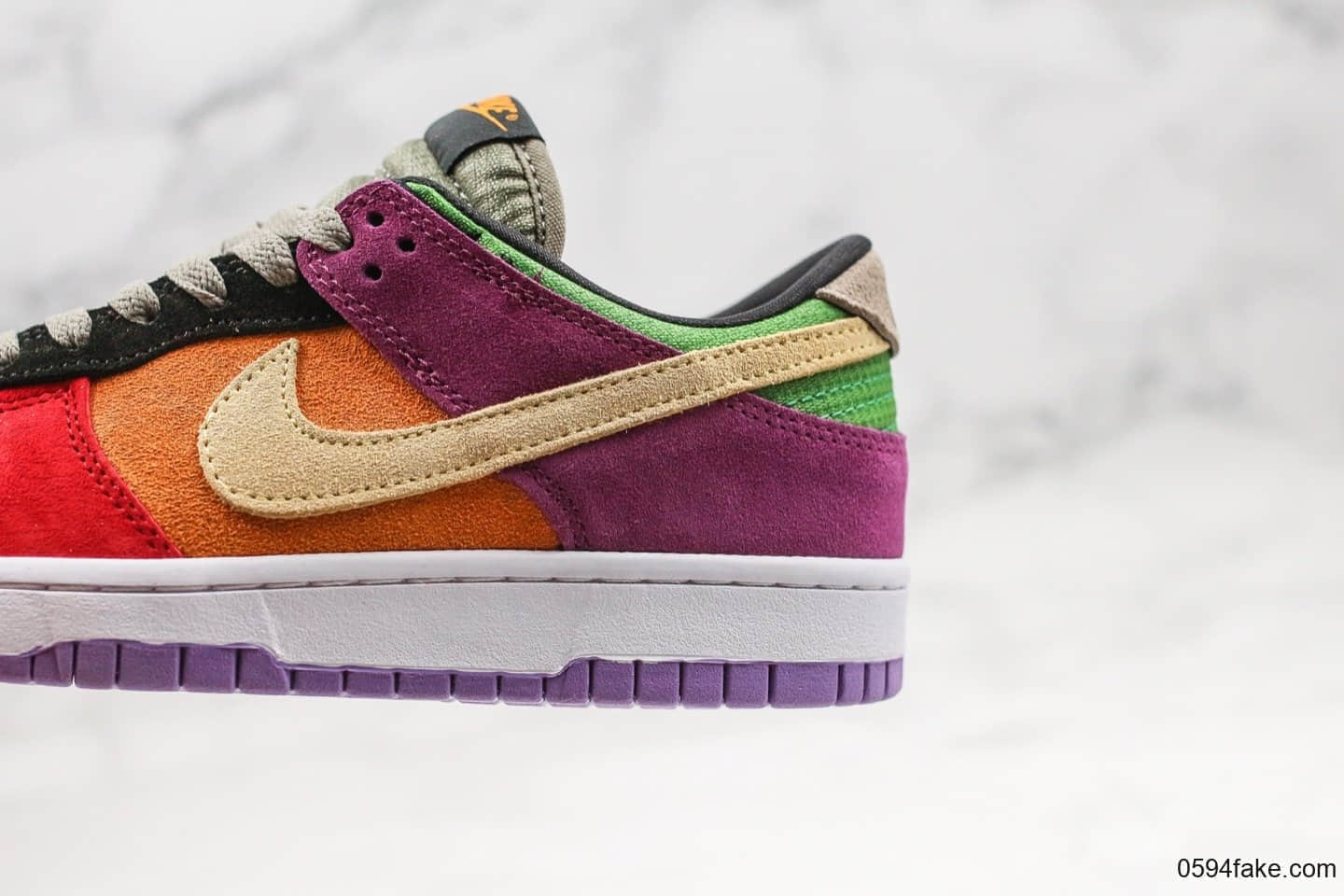 耐克Nike Dunk Low SP Viotech纯原版本彩蛋限定配色DUNK板鞋内置Zoom气垫原档案数据开发原盒原标 货号：CT5050-500