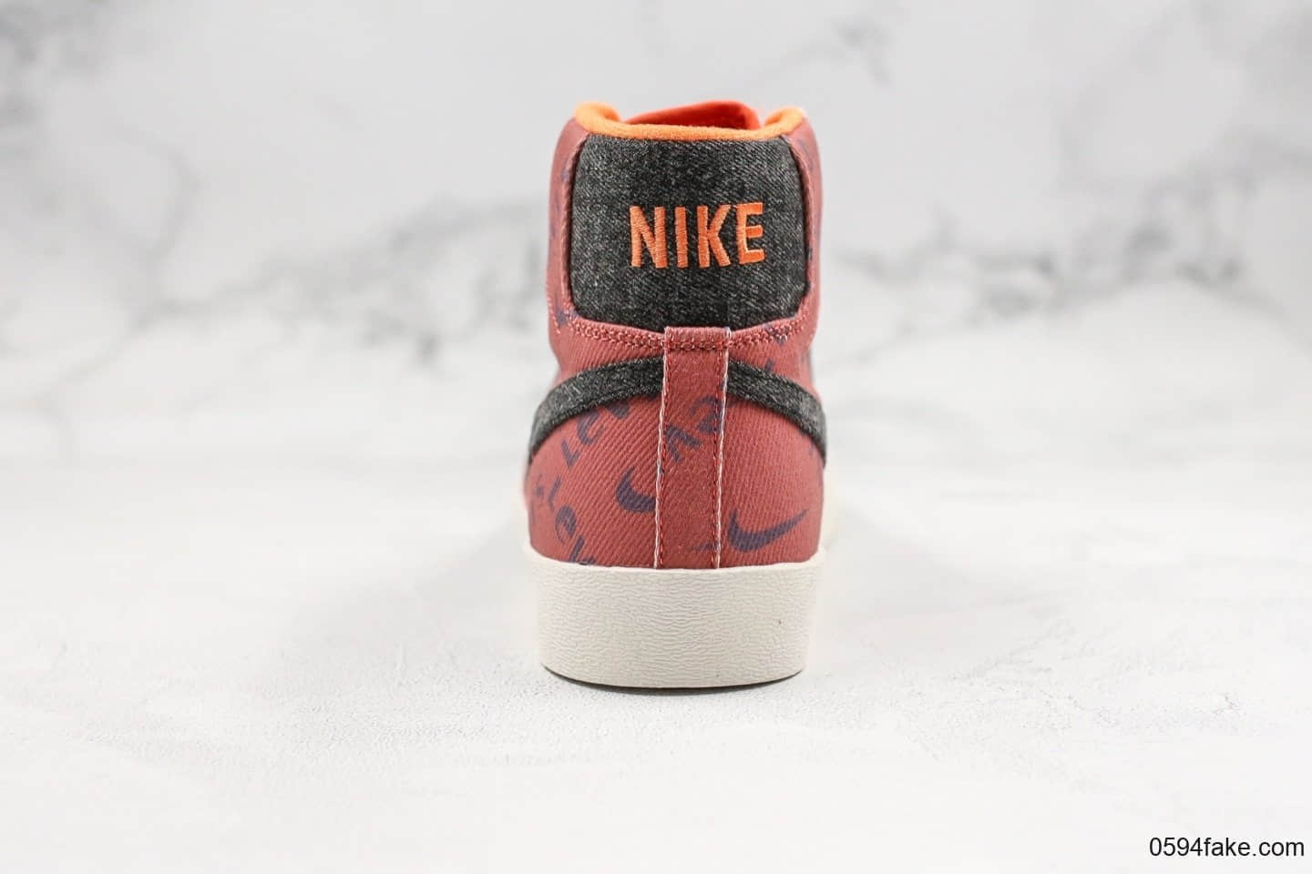 耐克Nike Blazer Mid x Levi's Strauss公司级版本李维斯联名款牛仔高帮开拓者内置Zoom气垫原楦头原纸板打造 货号：QH9368-004