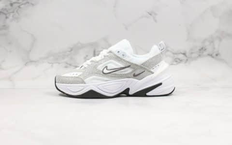 耐克Nike Air Monarch the M2K Tekno纯原版本复古潮流M2K闪银老爹鞋原盒原标原档案数据开发 货号：CJ9583-100