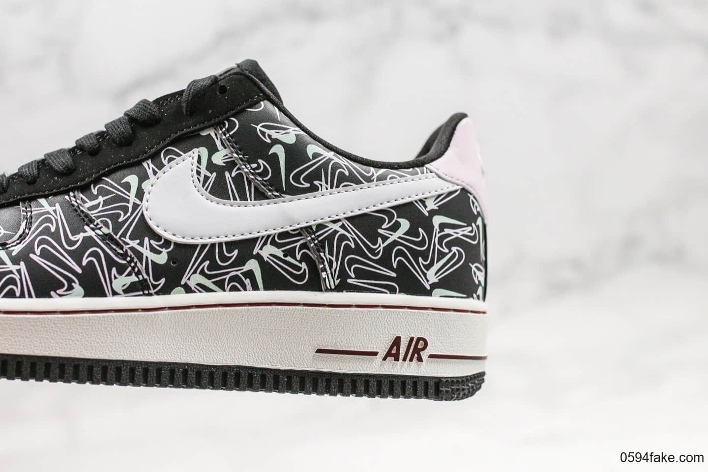 耐克Nike Air Force 1 Valentine's Day Mandarin duck纯原版本低帮空军一号情人节鸳鸯配色内置气垫原盒配件 货号：BV0319-002