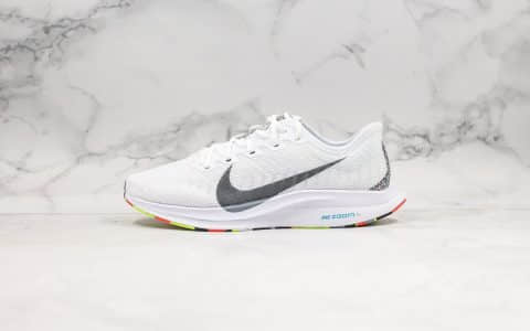 耐克Nike Zoom Pegasus Turbo 2 CR公司级版本马拉松飞马2代网面跑鞋白彩虹底配色内置Zoom气垫原盒原标 货号：AT2863-002