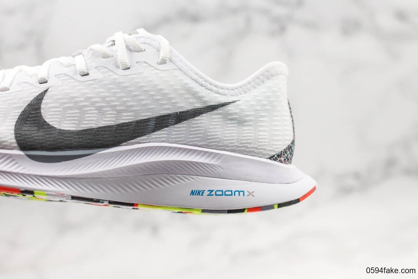 耐克Nike Zoom Pegasus Turbo 2 CR公司级版本马拉松飞马2代网面跑鞋白彩虹底配色内置Zoom气垫原盒原标 货号：AT2863-002