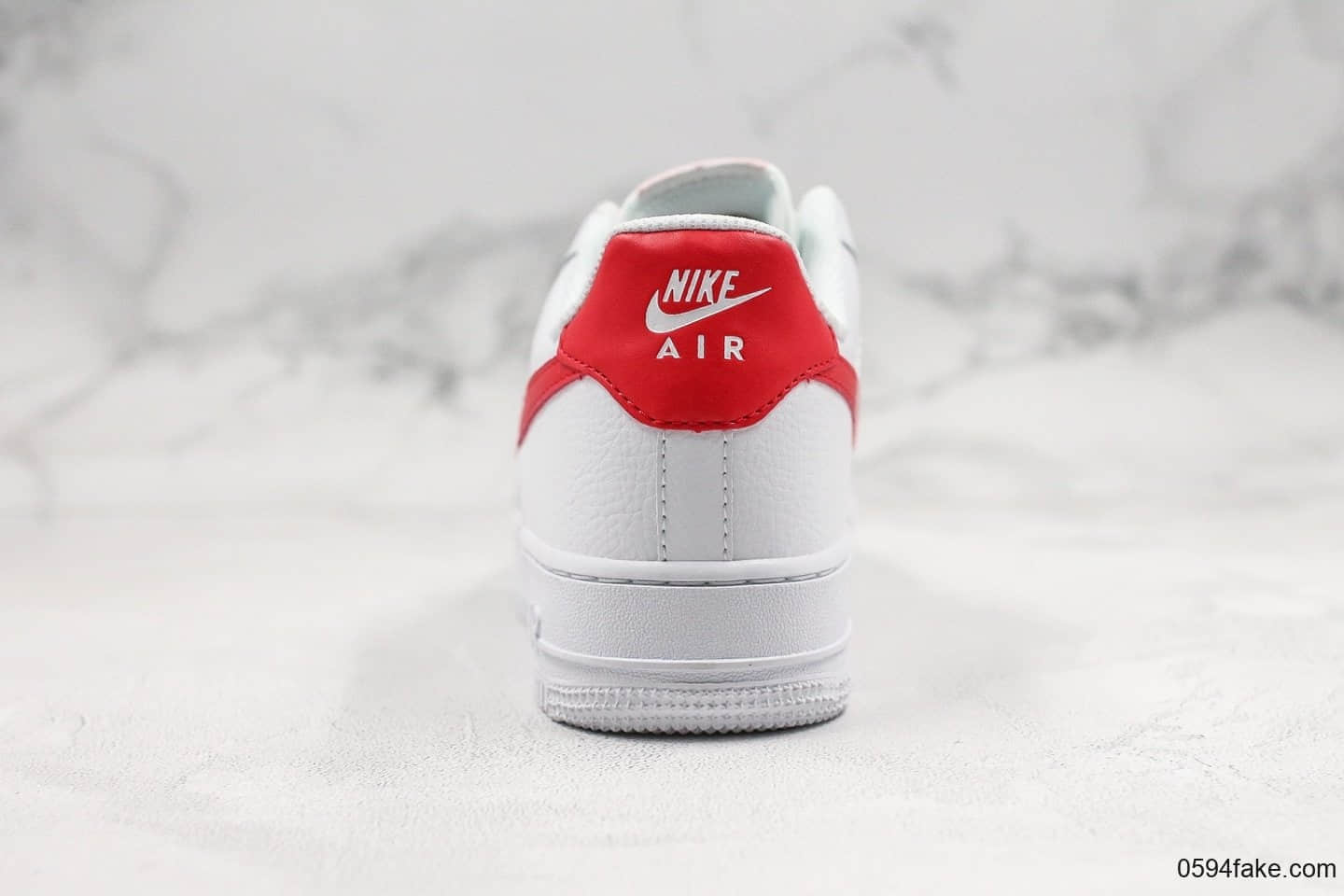 耐克Nike Wmns Air Force 1 07 White Noble Red纯原版本低帮空军一号2020年中国红配色内置全掌Sole气垫原盒原标 货号：315115-154