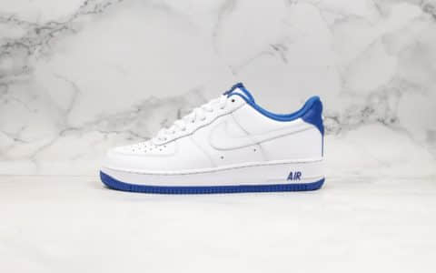 耐克Nike air force 1 07 low white deep royal white纯原版本低帮空军一号空军海军蓝原盒原标内置全掌气垫 货号：CD0884-102