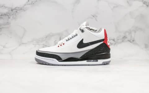 乔丹AIR JORDAN 3 Tinker NRG纯原版本手稿配色AJ3黑勾白水泥内置气垫完美鞋型正确卡色 货号：AQ3835-160