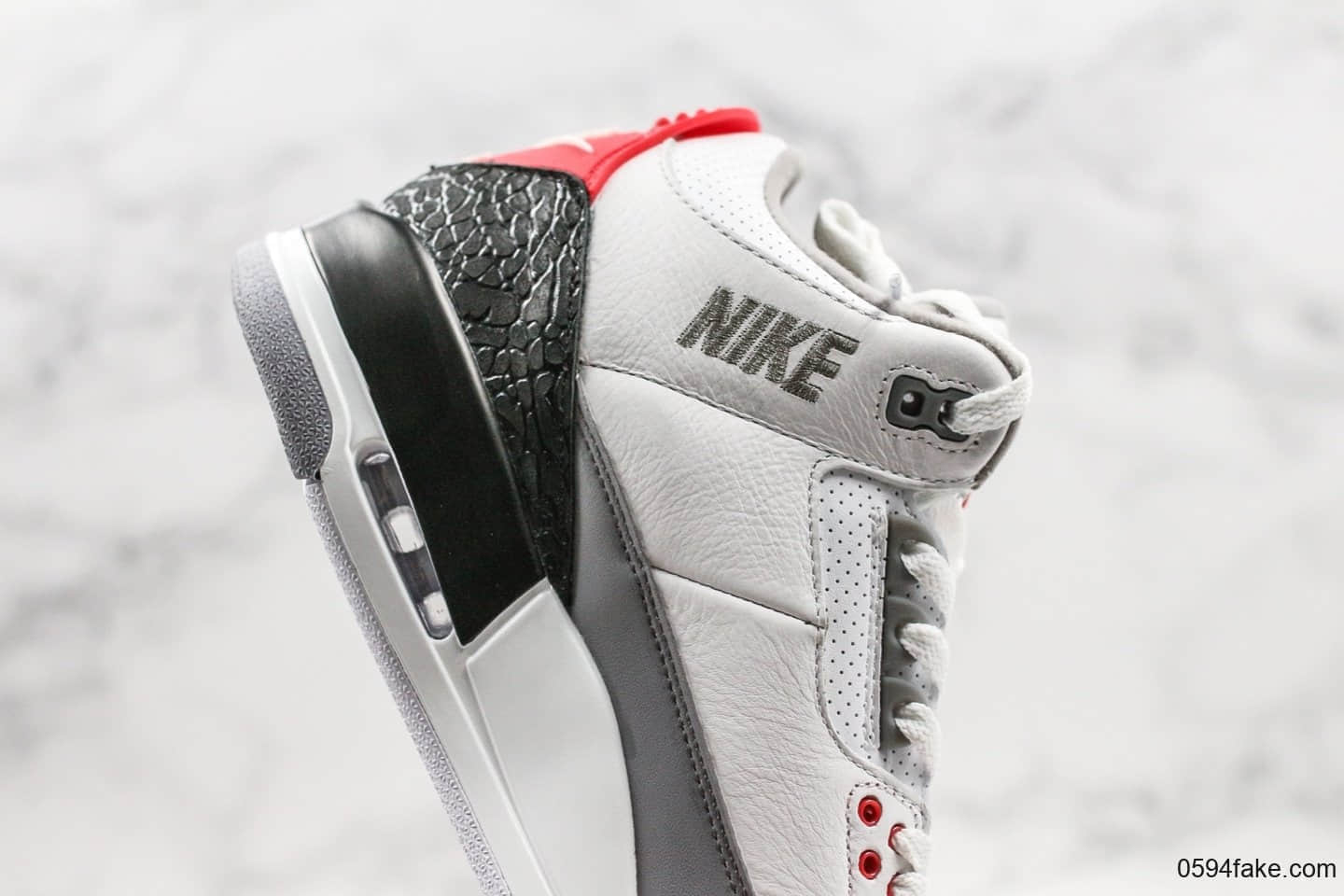 乔丹AIR JORDAN 3 Tinker NRG纯原版本手稿配色AJ3黑勾白水泥内置气垫完美鞋型正确卡色 货号：AQ3835-160