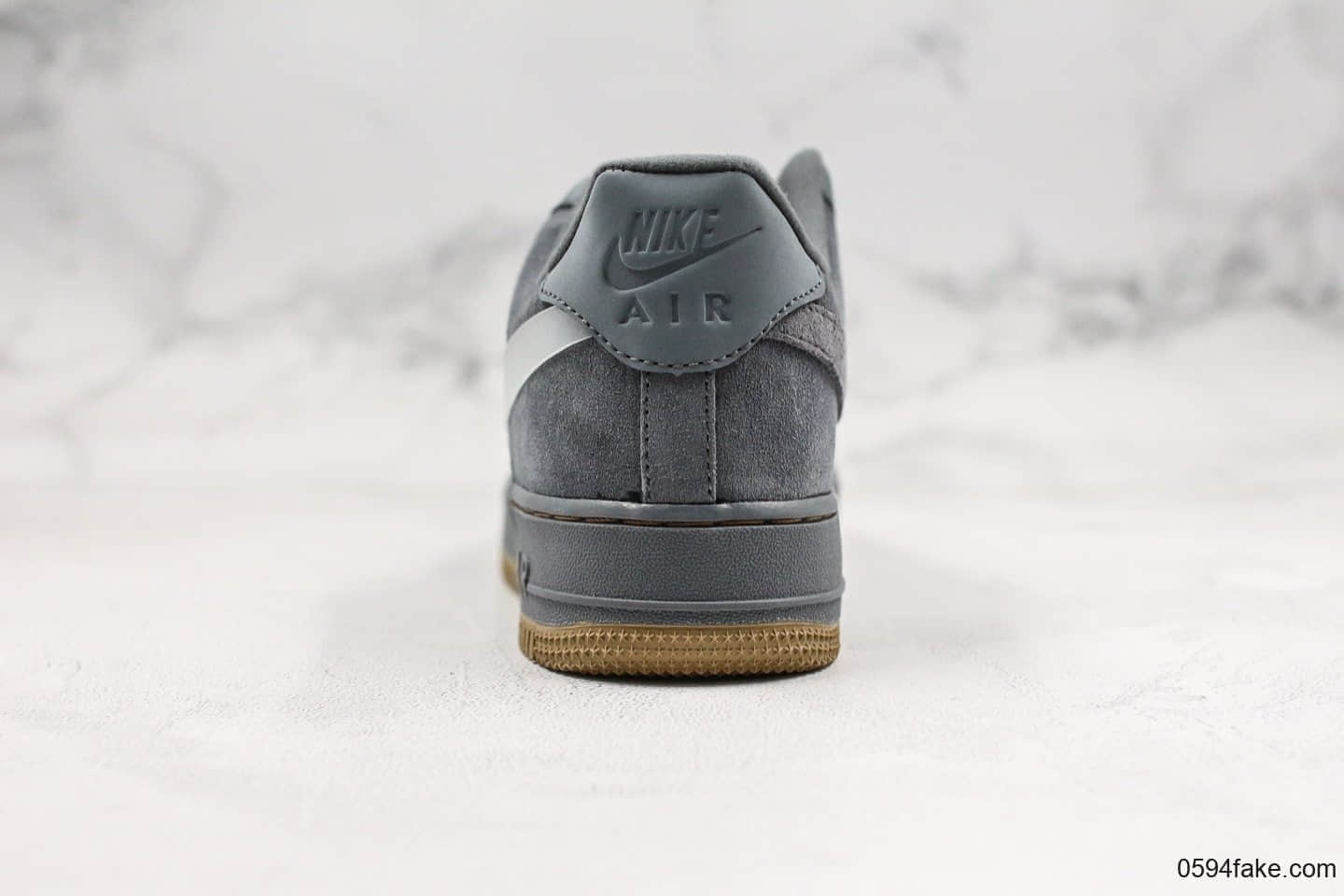 耐克NIKE AIR FORCE 1 PREMIUM - COOL GREY纯原版本低帮几何灰空军一号内置全掌Sole气垫正确3M反光 货号：CQ6367-001