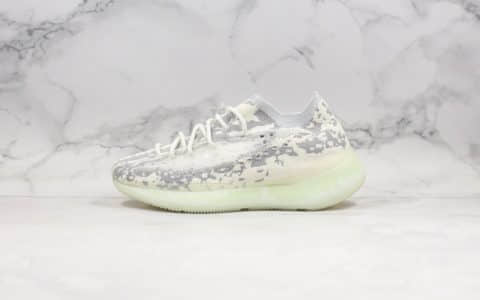 阿迪达斯Adidas Yeezy Boost 380 V3 Alien纯原版本侃爷联名限定椰子380V3限定雪花斑点全掌真Boost缓震中底原盒原标 货号：FV3260