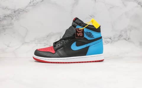 乔丹Air Jordan 1 High OG WMNS UNC To Chicago纯原版本高帮AJ1红蓝配色原档案数据开发原楦头纸板打造 货号：CD0461-046