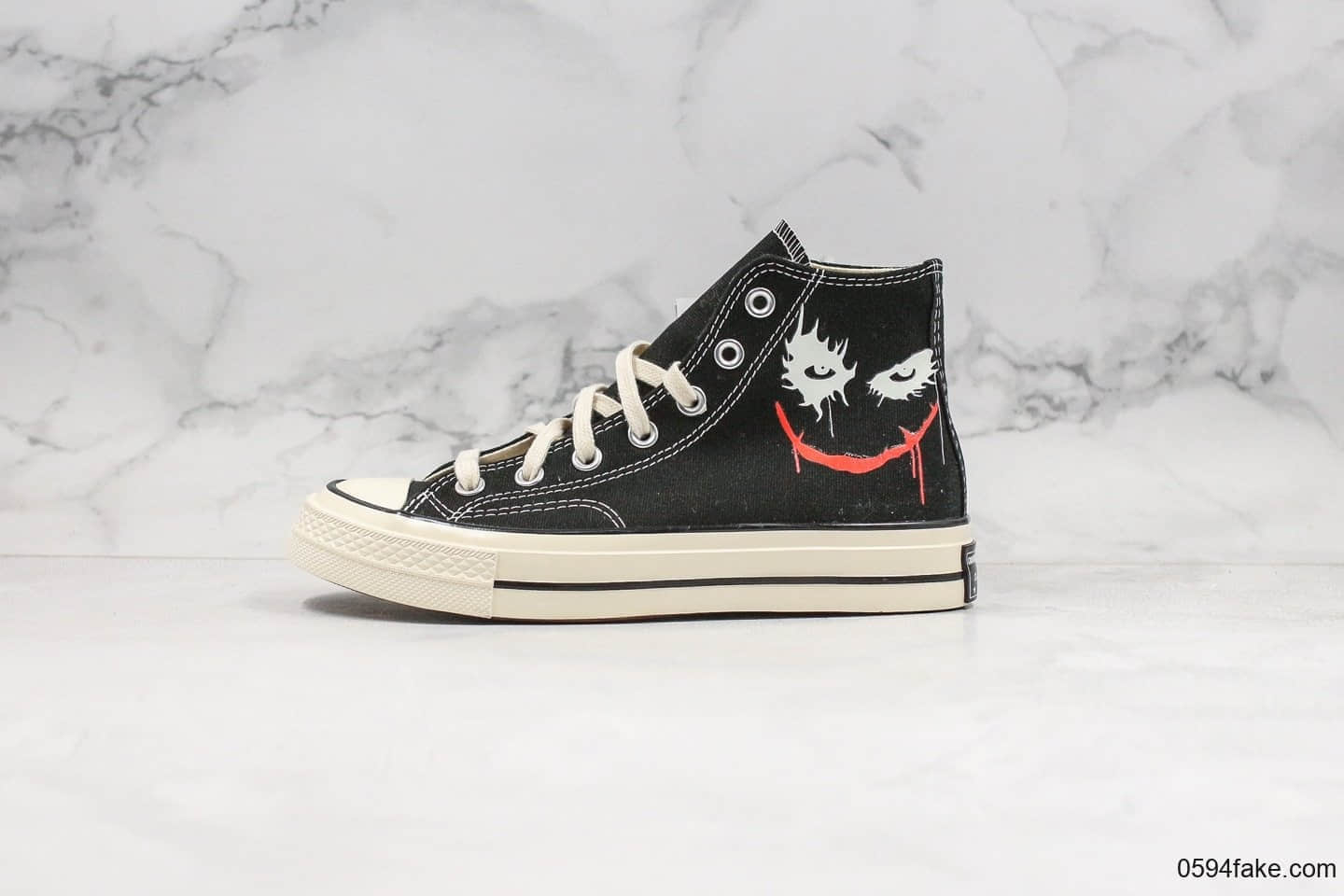 匡威Converse x Batman公司级版本蝙蝠侠夜光小丑配色原厂硫化大底双尾条正确硅蓝软中底 货号：167515C