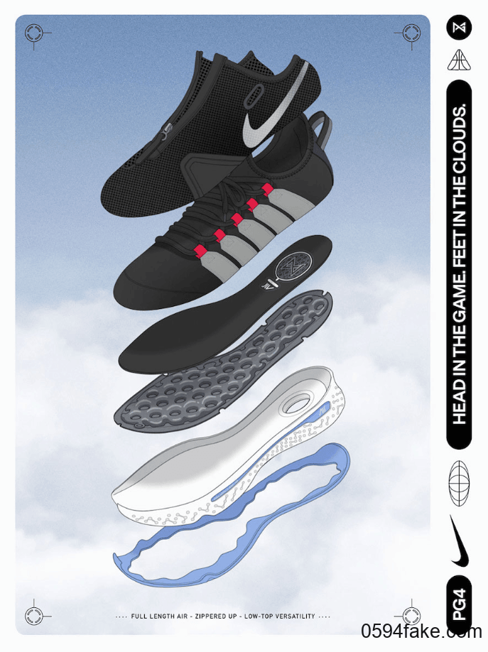 泡椒最新一代签名战靴Nike PG 4首发配色1月8日发售！ 货号：CD5079-001