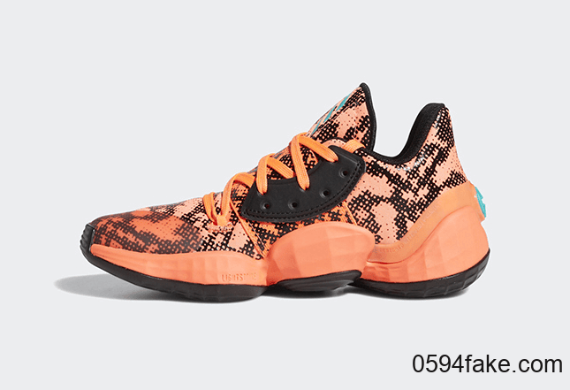 哈登最新战靴再曝新配色！这双adidas Harden Vol. 4还有独特蜥蜴纹理装扮！ 货号：EF9944