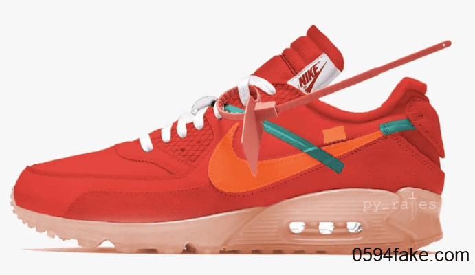 全新OW x Nike Air Max 90首度曝光！复古十足！ 货号：AA7293-600