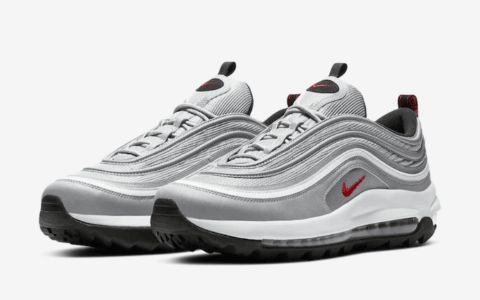 经典银子弹配色！Nike Air Max 97 Golf“ Silver Bullet”将于1月16日发售！ 货号：CI7538-001