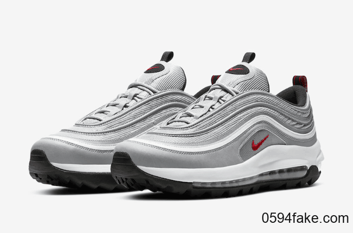 经典银子弹配色！Nike Air Max 97 Golf“ Silver Bullet”将于1月16日发售！ 货号：CI7538-001