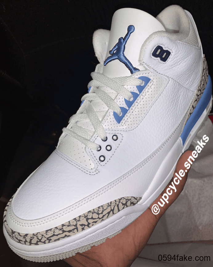 经典北卡蓝配色！AJ3“ UNC”将于3月7日发售！ 货号：CT8532-104