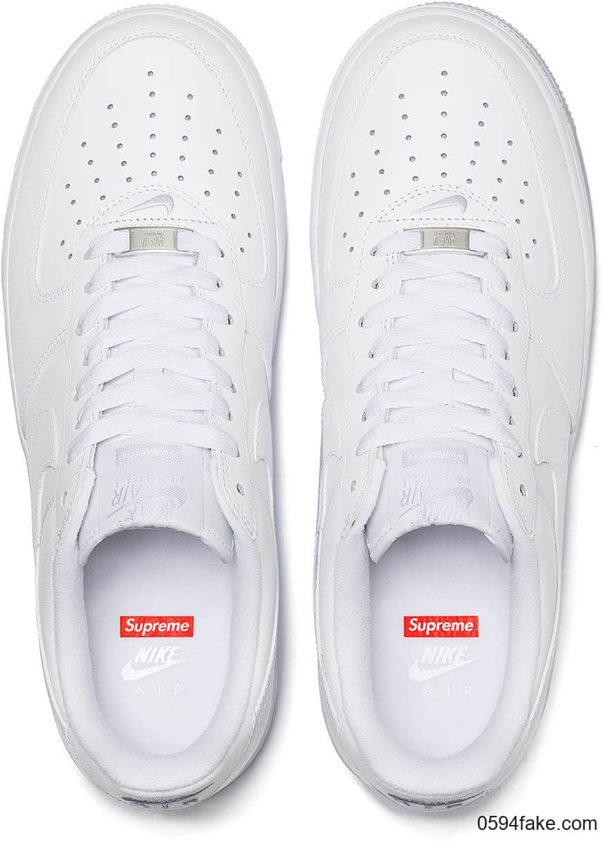 Supreme x AF1最新美照曝光！简约百搭！